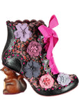 Irregular Choice Nuts About You Squirrel 60's Boots Green