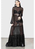 Killstar Amanita's Sorrow Maxi Dress Black