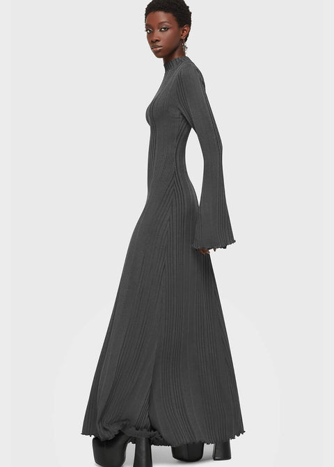 Killstar Kihilist Drenched Grief Maxi Dress Grey – Succubus