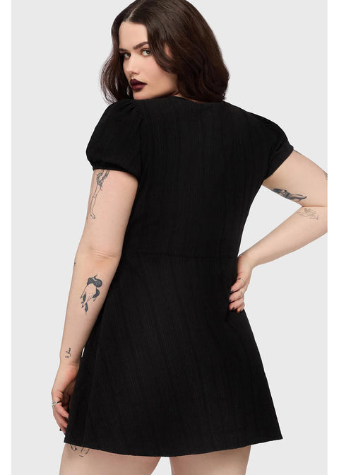 Killstar The Hollow Embroidered Snake Mini Dress Black – Succubus