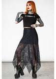 Killstar Somnia Lace Maxi Skirt Black