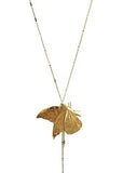 Lotta Djossou Paris Butterfly Long Necklace Gold