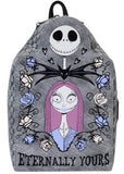 Loungefly Disney Nightmare Before Christmas Jack and Sally Eternally Yours Backpack Black