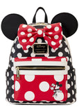 Loungefly Disney Minnie Rocks the Dots Classic Backpack Black Red