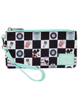 Loungefly Disney Mickey and Minnie Date Night Diner AOP Wristlet Wallet Multi