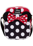 Loungefly Disney Minnie Rocks the Dots Classic Passport Shoulderbag Black Red