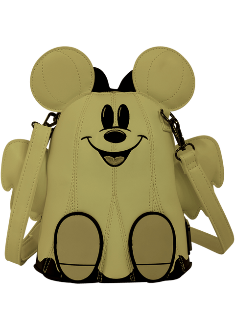 Loungefly Disney Mickey & Minnie Ghost Glow Figural Crossbody Bag