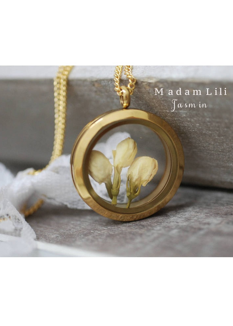 Collier médaillon Jasmine MadamLili
