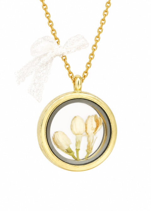 MadamLili Jasmine Locket Ketting - ghost image