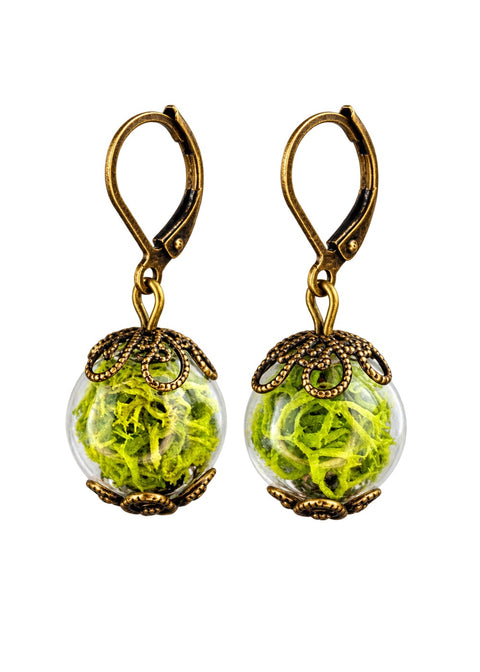MadamLili Moss Terrarium Oorbellen - ghost image