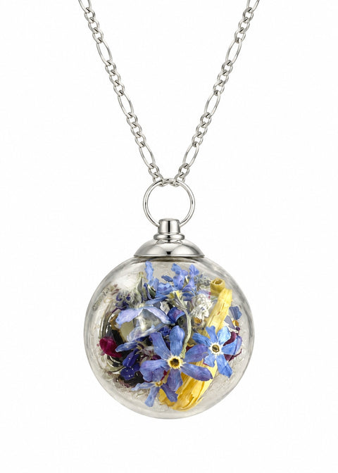 MadamLili Wildflower Ketting Zilver - ghost image
