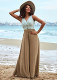 Miss Candyfloss Cyria Sade 40's Jumpsuit Mint Brown