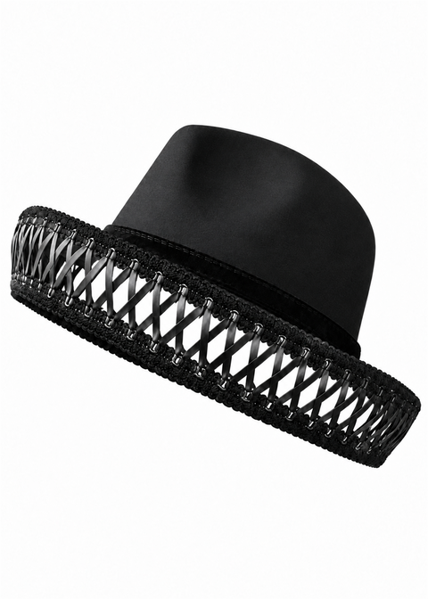 Witchwood Mourning Corset hoed zwart – ghost productbeeld
