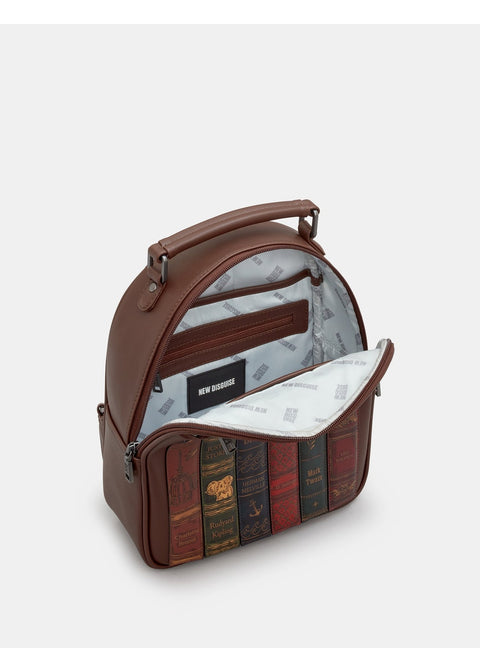 New Disguise Classic Canon bruine rugtas - binnenkant