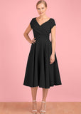 Pretty Dress Company Hourglass 50's Swing Dress Black