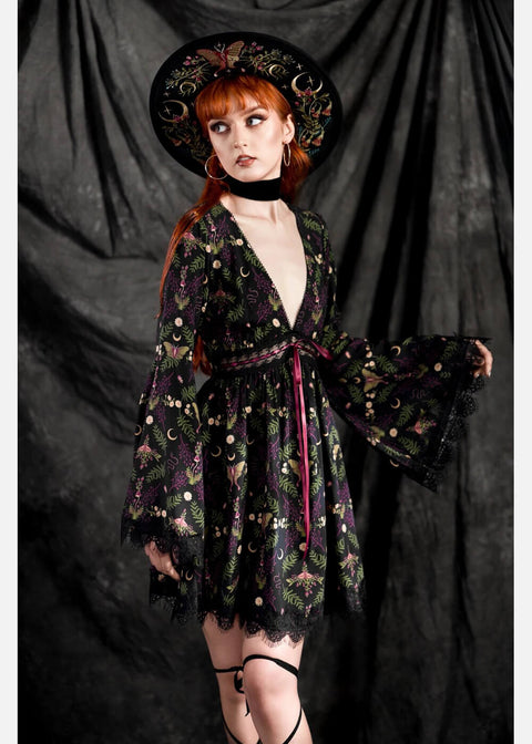 Restyle Wilderwood Moth Mini Dress Restyle Wilderwood Moth Mini Dress