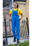 Run & Fly Bee Corduroy 70's Dungarees Blue