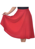 Rock Steady High Waist Thrills 50's Swing Skirt Red
