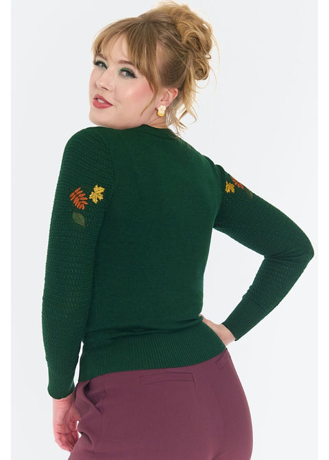 Voodoo Vixen Woodland Hedgehog Truitje Groen - foto 5
