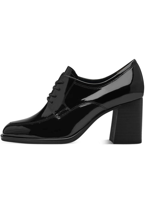 Patent Bottines Noire Talon Carré Bottines Femme Talon CarrÃ