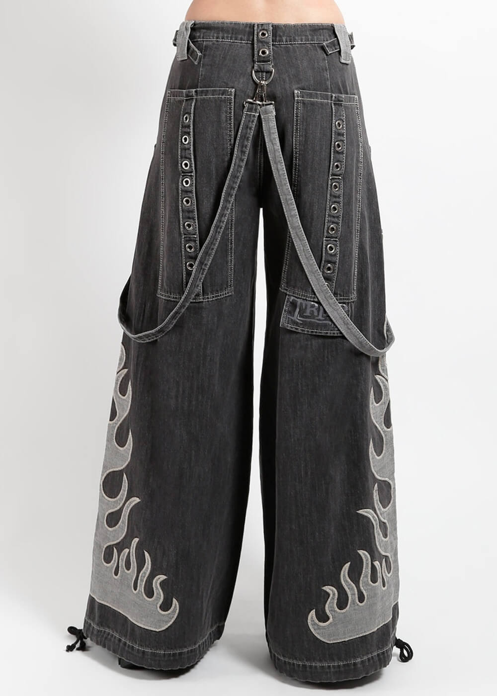 Tripp NYC Super Flame Denim Trousers Black – Succubus
