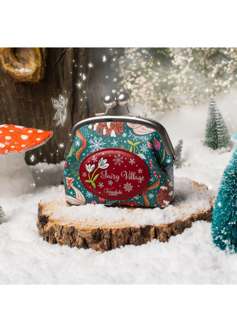 Vendula London Fairy Village Snowflake Rio Portemonnee Blauw – officiële Vendula productfoto
