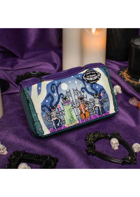 Vendula London Haunted Theatre Medium Ziparound Portemonnee Groen – officiële Vendula productfoto