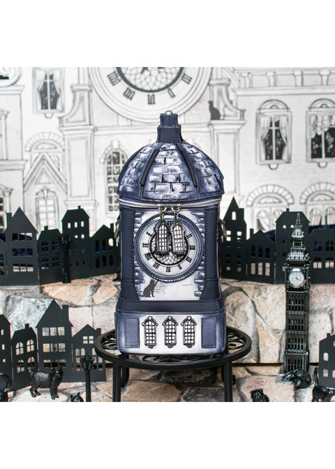 Vendula London Cats In The City Clock Tower Schoudertas Blauw – officiële Vendula productfoto