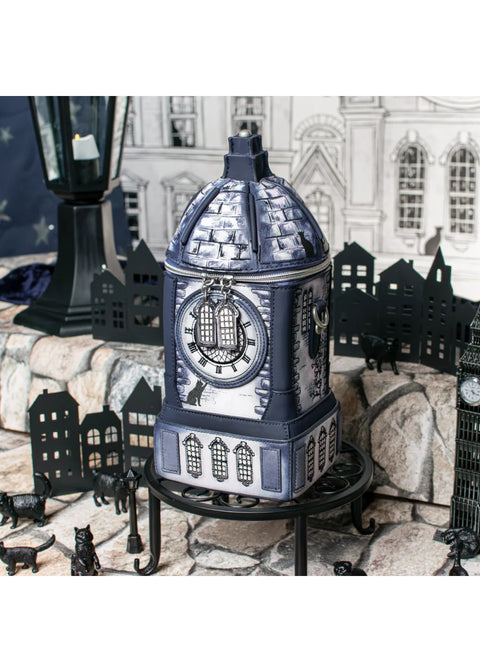 Vendula London Cats In The City Clock Tower Schoudertas Blauw – officiële Vendula productfoto