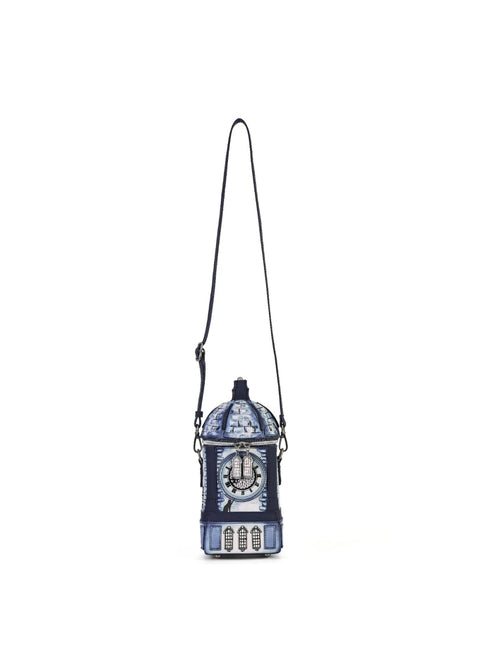 Vendula London Cats In The City Clock Tower Schoudertas Blauw – officiële Vendula productfoto