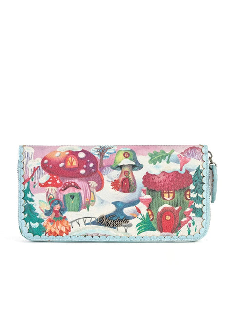 Vendula London Fairy Village Snowflake Large Ziparound Crossbody Wallet – productfoto 1