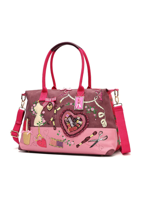 Vendula London Sewing Box Scrapbook Bonnie Weekender Tas - productfoto 2