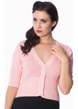 Banned Overload 50's Cardigan Soft Pink