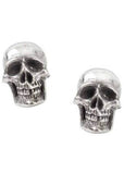 Alchemy Mortaurium Skull Stud Earrings