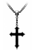 Alchemy Osbourne's Cross Necklace Black