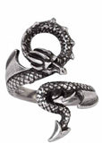 Alchemy Dragons Lure Ring Silver