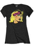 Band Shirts Girlie Blondie Punk Logo T-Shirt Black