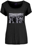 Band Shirts Black Sabbath Group Shot Girly T-Shirt Black
