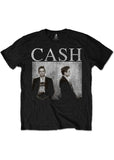 Band Shirts Johnny Cash Mug Shot T-Shirt Black