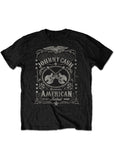 Band Shirts Johnny Cash American Rebel T-Shirt Black