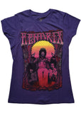 Band Shirts Jimi Hendrix Karl Ferris Wheel Girly T-Shirt Purple