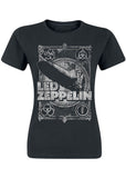 Band Shirts Led Zeppelin Vintage Girlie T-Shirt Black