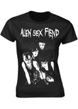 Band Shirts Alien Sex Friend Band Girly T-Shirt Black