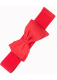 Banned Maria Bow Retro 50's Elastic Belt Red