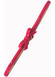 Banned Gold Rush 50's Laquer Belt Hot Pink