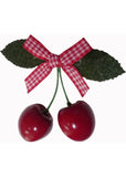 Banned Lagoon Cherry Hairclip Gingham Red