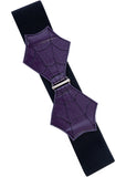Banned Spiderweb Bow Elastic Belt Purple