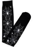 Banned Spiderweb Socks Black