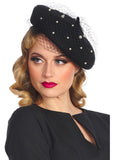 Banned Maggie Pearl 50's Beret Black