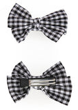 Banned Polly Gingham 50's Hairclip Black